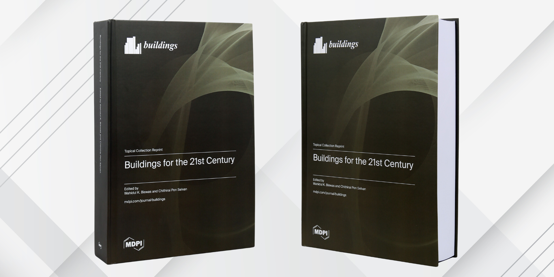 John Curtin Distinguished Professor Chithirai Pon Selvan and Professor Wahidul K Biswas co-editing Buildings for the 21st Century book.