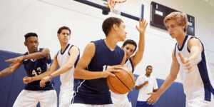 Curtin Dubai student-athletes competing during the sports tryouts.